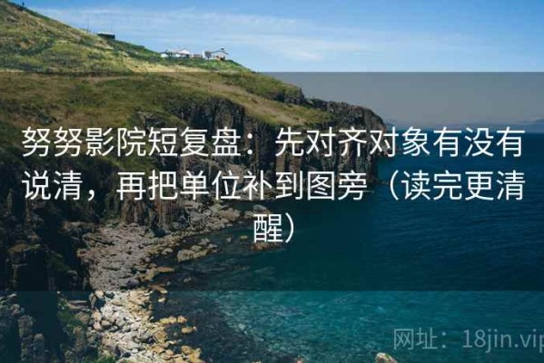 努努影院短复盘：先对齐对象有没有说清，再把单位补到图旁（读完更清醒）